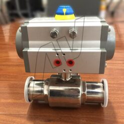 Van bi inox vi sinh điều khiển khí nén