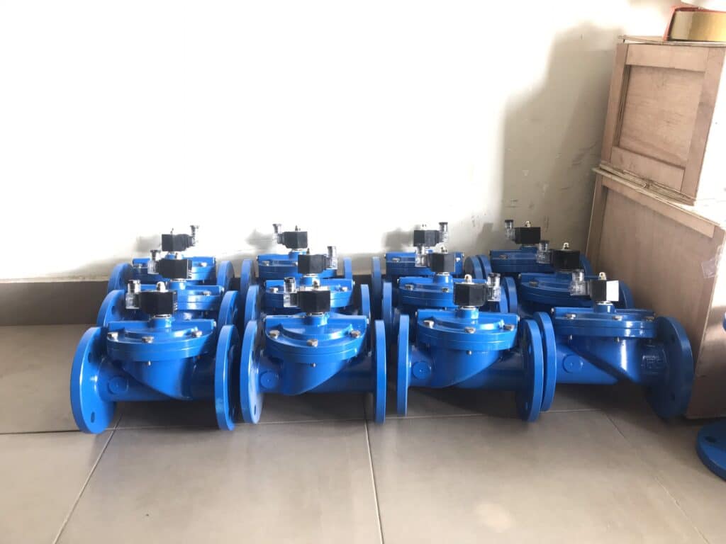 Van điện từ gang nối bích