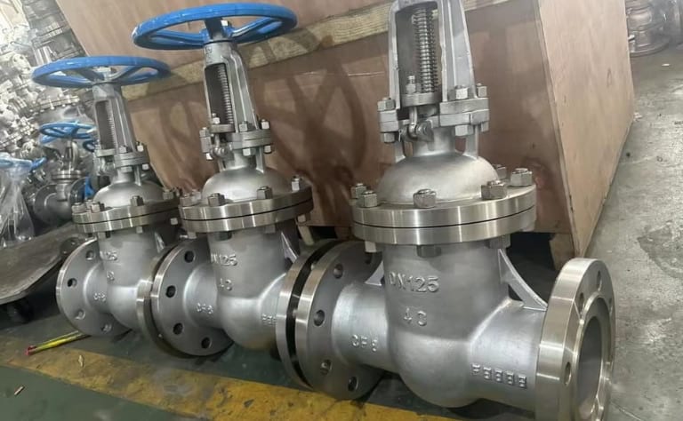 Van cổng DN125 (Phi 141mm - 5") 18 Van cổng inox DN125